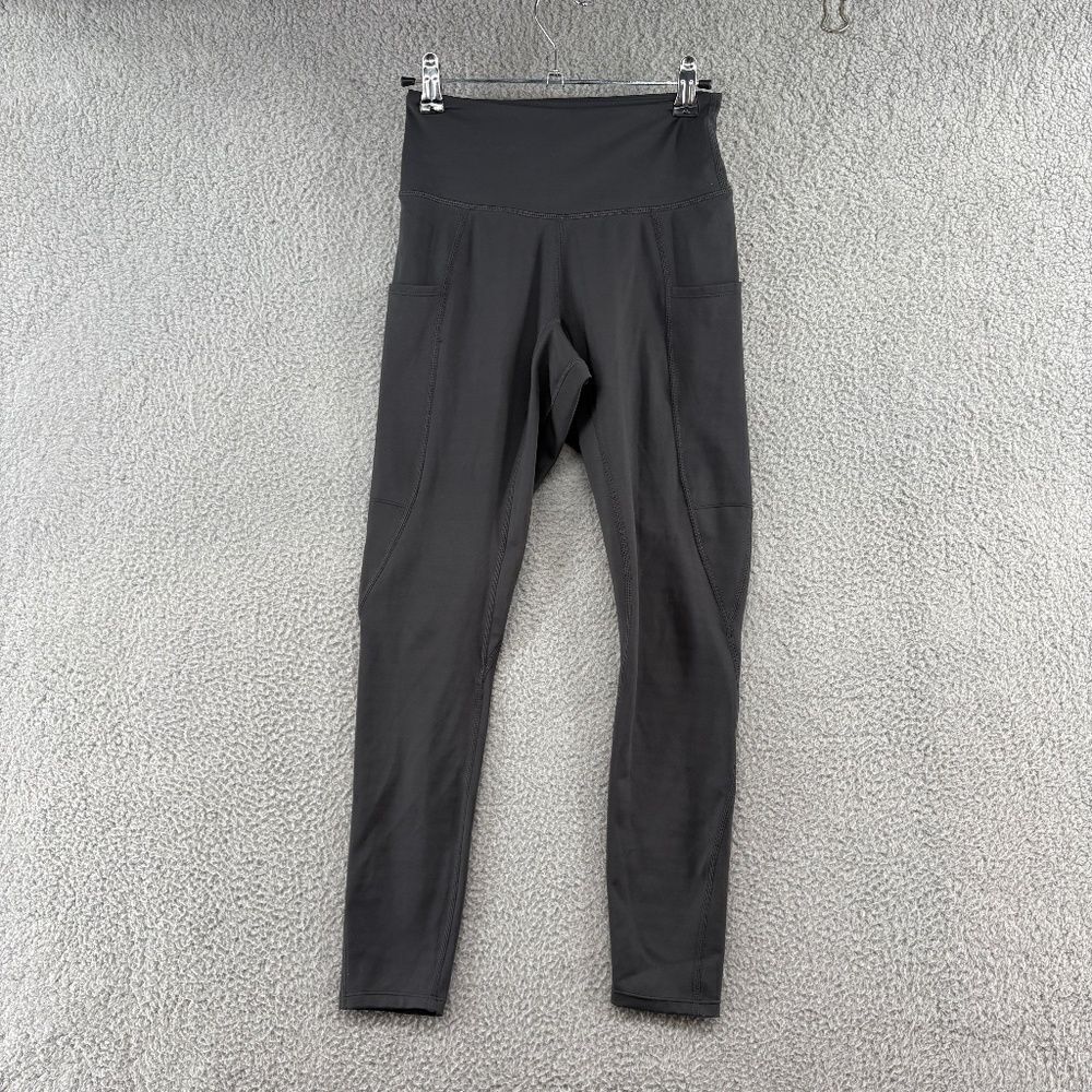 BYLT Women’s Essential High Rise Pocket Leggings Dark Gray Size Small